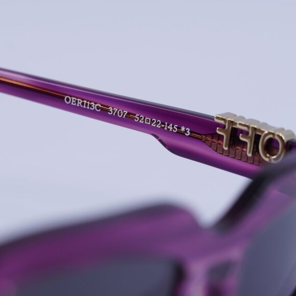 ?️New Off-White OERI13C RENTON 3707 Sunglasses - Striped Purple Frame main image 5